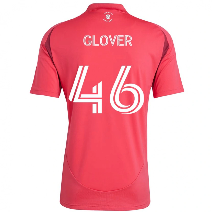 Danxen Børn Caden Glover #46 Hvid Magenta Hjemmebane Spillertrøjer 2025/26 Trøje T-Shirt