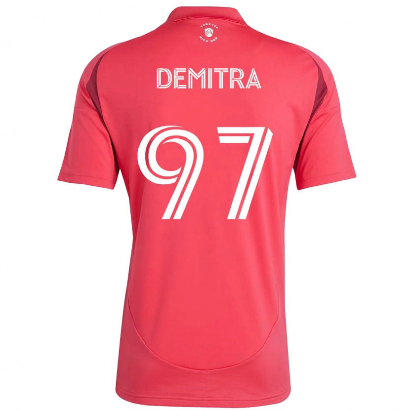 Danxen Børn Lucas Demitra #97 Hvid Magenta Hjemmebane Spillertrøjer 2025/26 Trøje T-Shirt