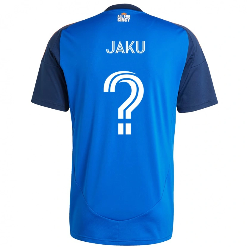 Danxen Børn John Jaku #0 Hvid Blå Orange Hjemmebane Spillertrøjer 2025/26 Trøje T-Shirt