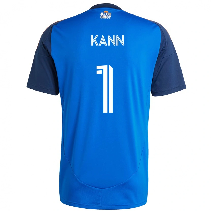 Danxen Børn Alec Kann #1 Hvid Blå Orange Hjemmebane Spillertrøjer 2025/26 Trøje T-Shirt