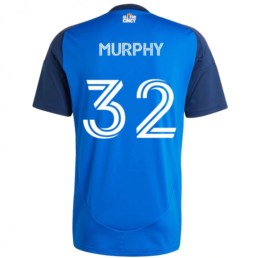 Danxen Børn Ian Murphy #32 Hvid Blå Orange Hjemmebane Spillertrøjer 2025/26 Trøje T-Shirt