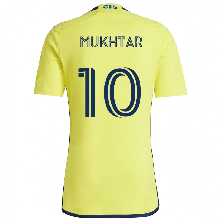 Danxen Børn Hany Mukhtar #10 Marineblå Gul Hjemmebane Spillertrøjer 2025/26 Trøje T-Shirt