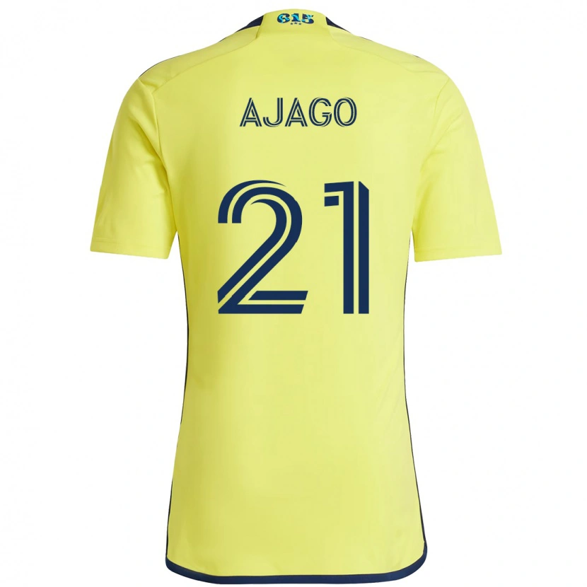 Danxen Børn Forster Ajago #21 Marineblå Gul Hjemmebane Spillertrøjer 2025/26 Trøje T-Shirt