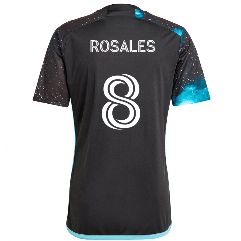 Danxen Børn Joseph Rosales #8 Himmelblå Hjemmebane Spillertrøjer 2025/26 Trøje T-Shirt