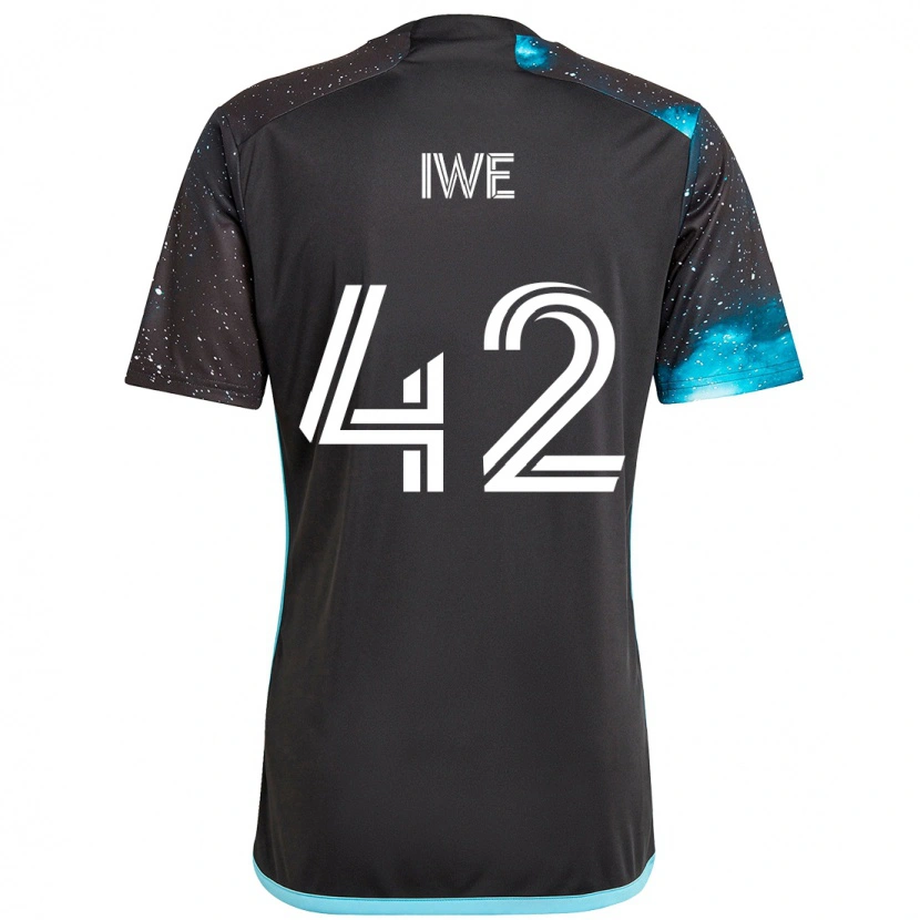 Danxen Børn Emmanuel Iwe #42 Himmelblå Hjemmebane Spillertrøjer 2025/26 Trøje T-Shirt