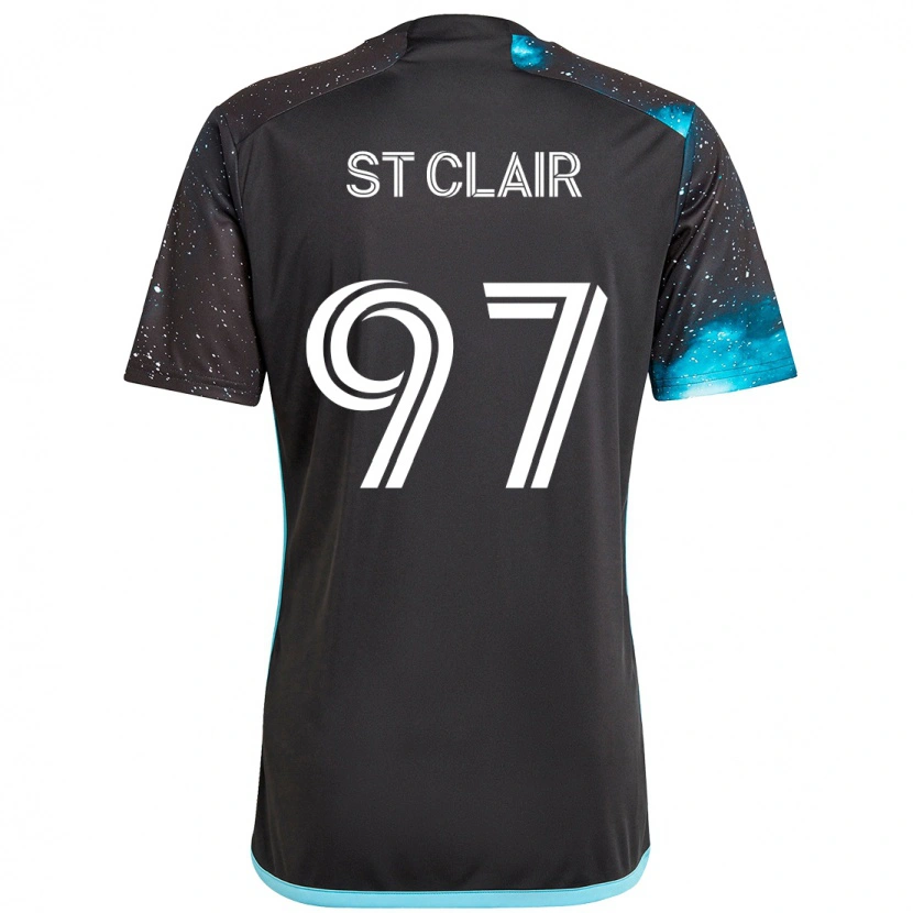 Danxen Børn Dayne St. Clair #97 Himmelblå Hjemmebane Spillertrøjer 2025/26 Trøje T-Shirt