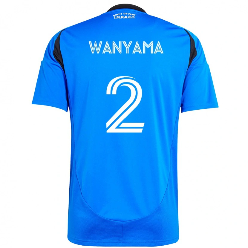 Danxen Børn Victor Wanyama #2 Himmelblå Mørkeblå Hjemmebane Spillertrøjer 2025/26 Trøje T-Shirt