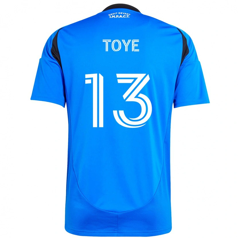 Danxen Børn Mason Toye #13 Himmelblå Mørkeblå Hjemmebane Spillertrøjer 2025/26 Trøje T-Shirt
