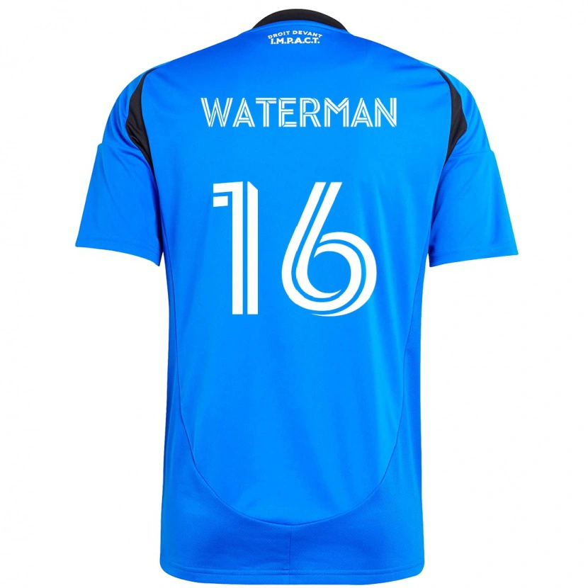 Danxen Børn Joel Waterman #16 Himmelblå Mørkeblå Hjemmebane Spillertrøjer 2025/26 Trøje T-Shirt