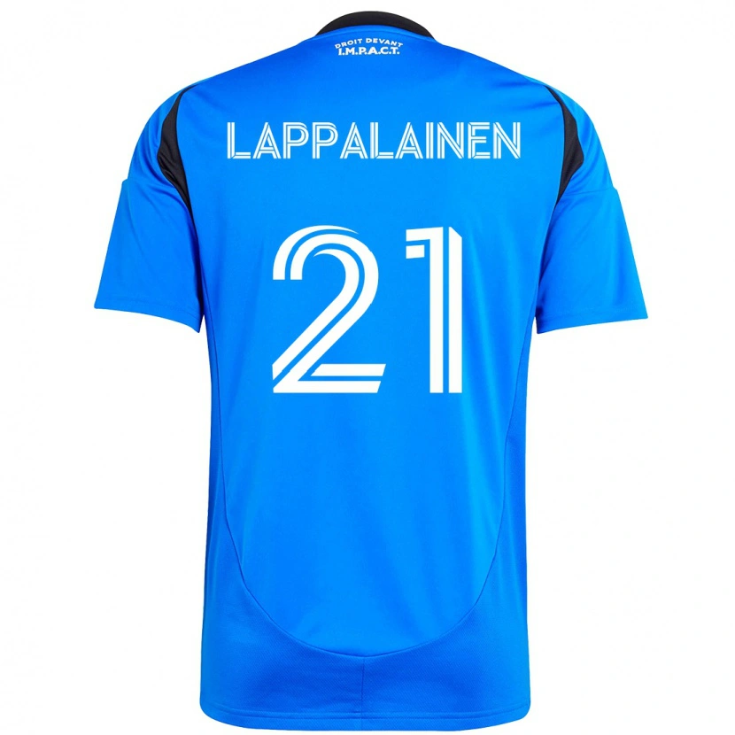 Danxen Børn Lassi Lappalainen #21 Himmelblå Mørkeblå Hjemmebane Spillertrøjer 2025/26 Trøje T-Shirt
