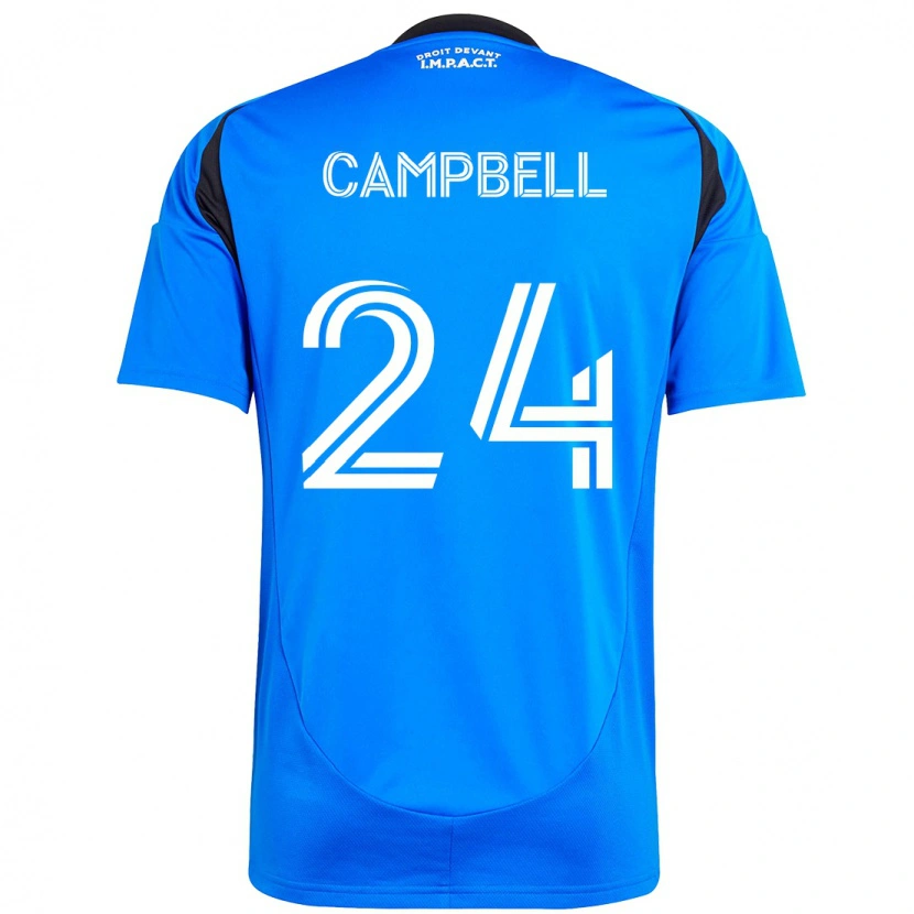 Danxen Børn George Campbell #24 Himmelblå Mørkeblå Hjemmebane Spillertrøjer 2025/26 Trøje T-Shirt