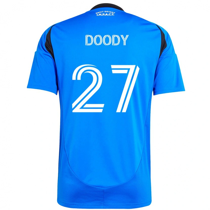 Danxen Børn Grayson Doody #27 Himmelblå Mørkeblå Hjemmebane Spillertrøjer 2025/26 Trøje T-Shirt