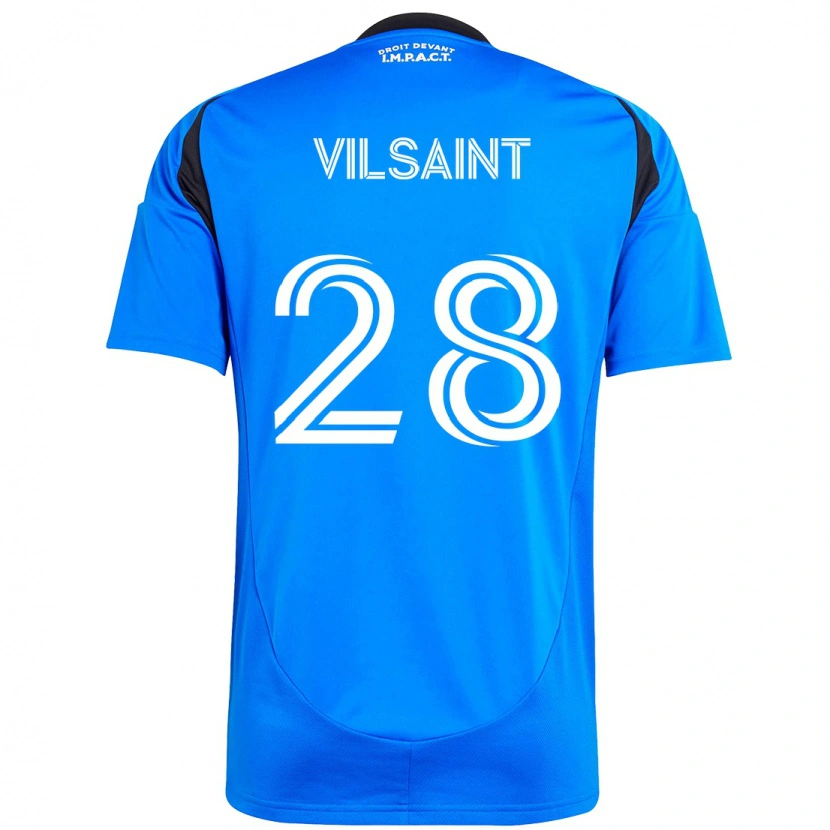 Danxen Børn Jules-Anthony Vilsaint #28 Himmelblå Mørkeblå Hjemmebane Spillertrøjer 2025/26 Trøje T-Shirt