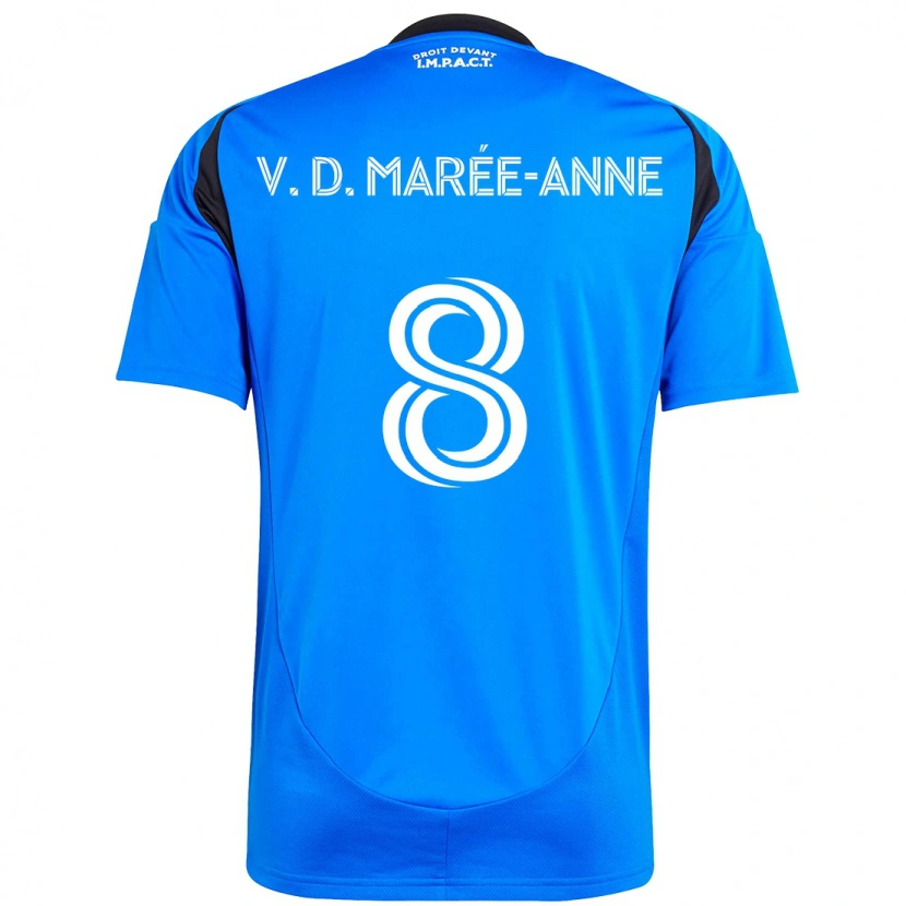 Danxen Børn Van Doesburg Marée-Anne #8 Himmelblå Mørkeblå Hjemmebane Spillertrøjer 2025/26 Trøje T-Shirt