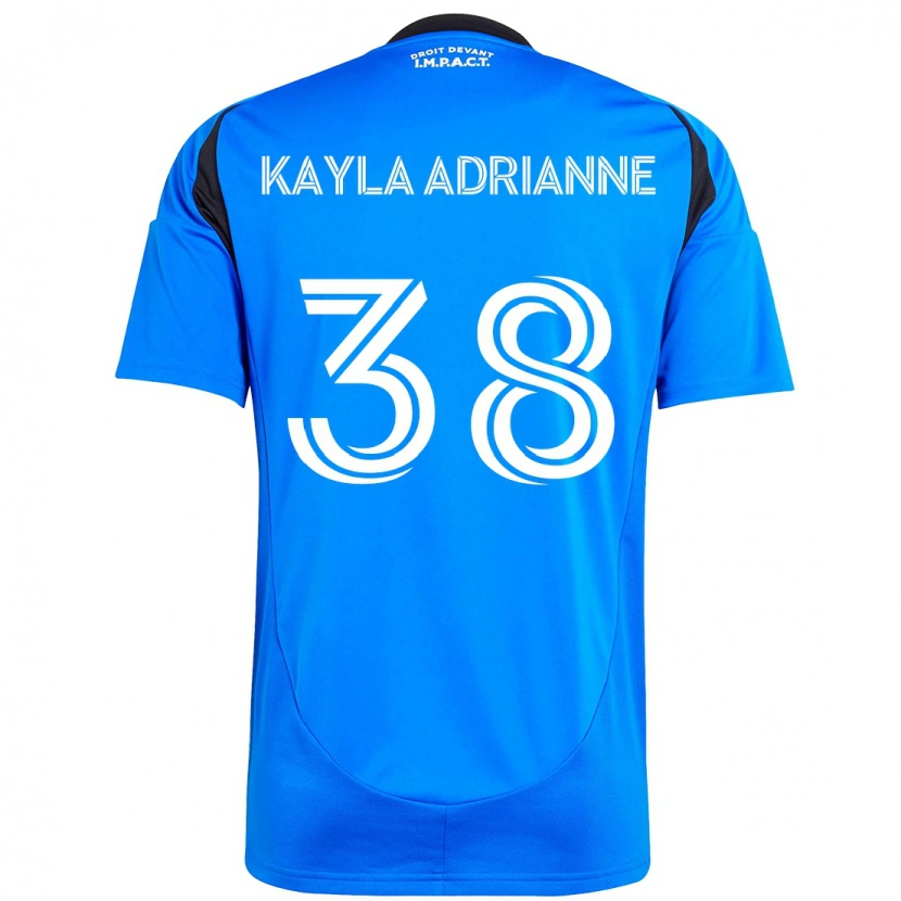 Danxen Børn Kamdem Kayla Adrianne #38 Himmelblå Mørkeblå Hjemmebane Spillertrøjer 2025/26 Trøje T-Shirt