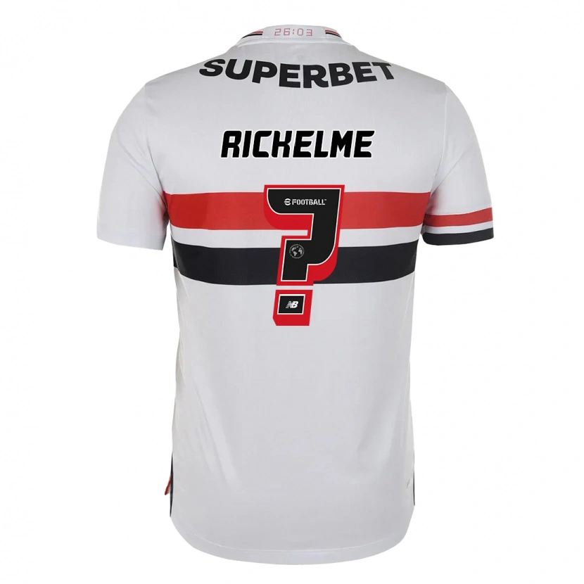 Danxen Børn Marques Rickelme #0 Sort Rød Hjemmebane Spillertrøjer 2025/26 Trøje T-Shirt