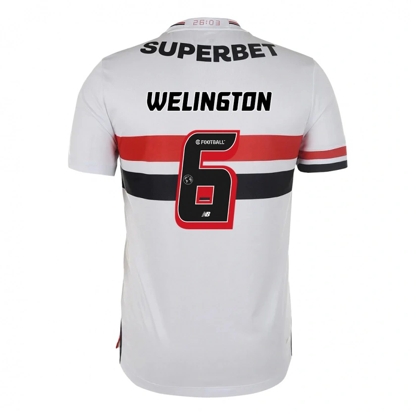 Danxen Børn Welington #6 Sort Rød Hjemmebane Spillertrøjer 2025/26 Trøje T-Shirt