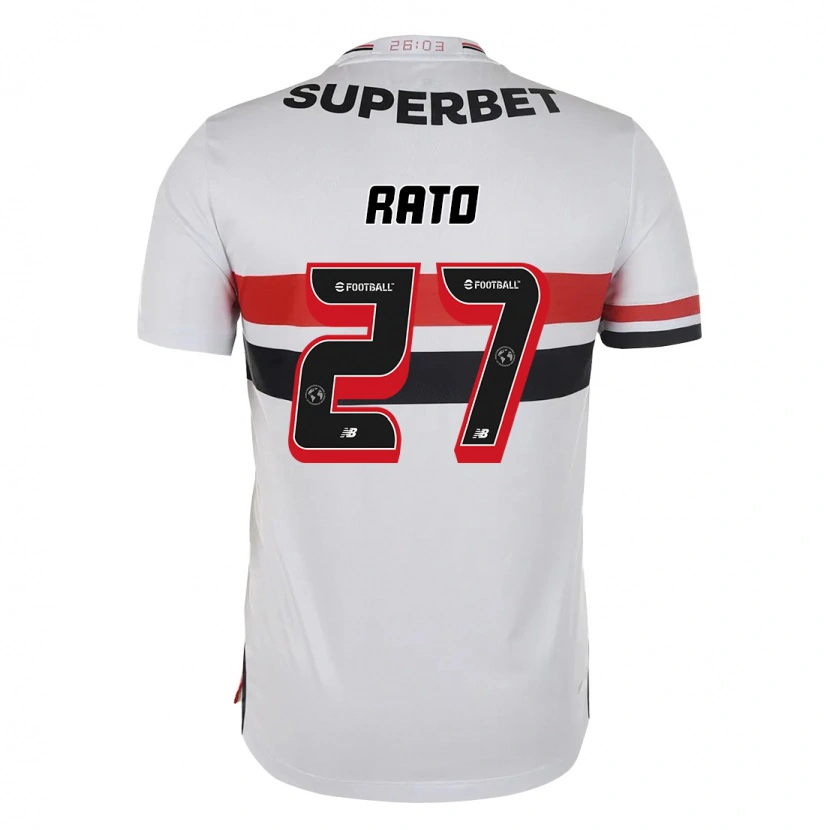 Danxen Børn Wellington Rato #27 Sort Rød Hjemmebane Spillertrøjer 2025/26 Trøje T-Shirt
