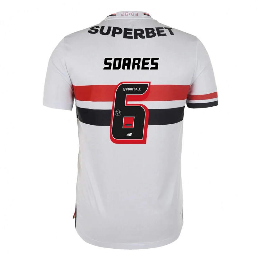 Danxen Børn Jéssica Soares #6 Sort Rød Hjemmebane Spillertrøjer 2025/26 Trøje T-Shirt