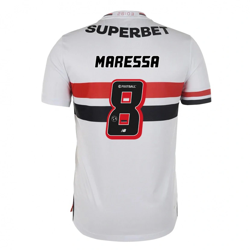 Danxen Børn Maressa #8 Sort Rød Hjemmebane Spillertrøjer 2025/26 Trøje T-Shirt