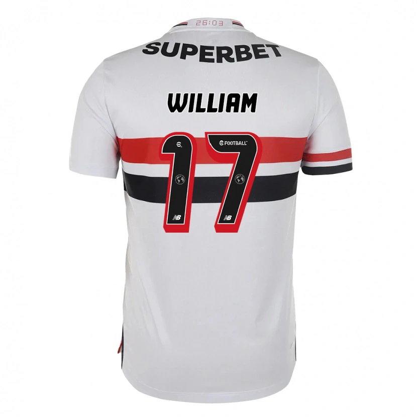Danxen Børn William #17 Sort Rød Hjemmebane Spillertrøjer 2025/26 Trøje T-Shirt