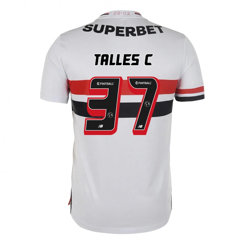 Danxen Børn Talles #37 Sort Rød Hjemmebane Spillertrøjer 2025/26 Trøje T-Shirt
