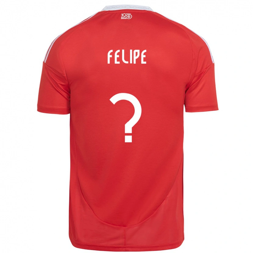 Danxen Børn Gabriel Felipe #0 Hvid Rød Hjemmebane Spillertrøjer 2025/26 Trøje T-Shirt