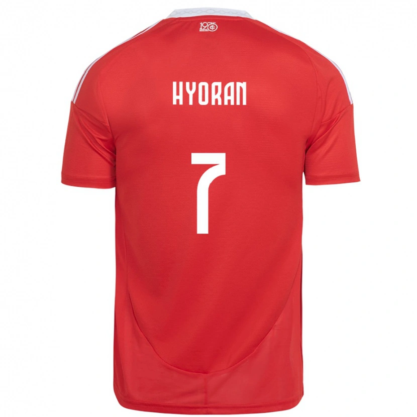 Danxen Børn Hyoran #7 Hvid Rød Hjemmebane Spillertrøjer 2025/26 Trøje T-Shirt
