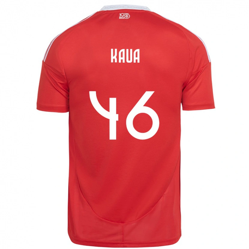 Danxen Børn Pedro Kauã #46 Hvid Rød Hjemmebane Spillertrøjer 2025/26 Trøje T-Shirt