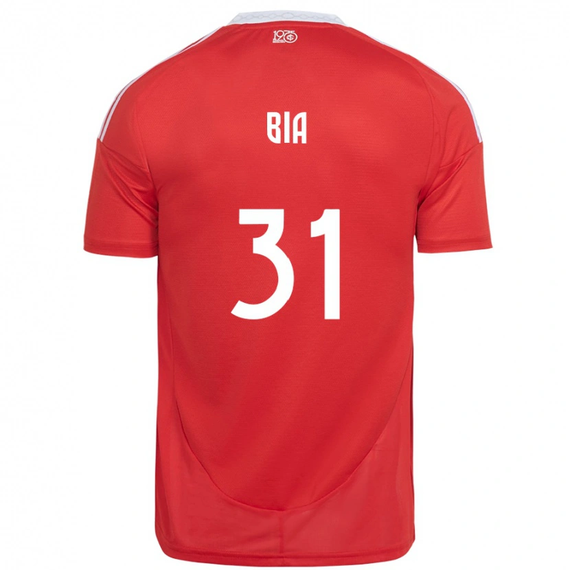 Danxen Børn Bia #31 Hvid Rød Hjemmebane Spillertrøjer 2025/26 Trøje T-Shirt