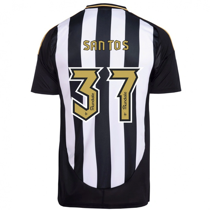 Danxen Børn Júnior Santos #37 Off White Hjemmebane Spillertrøjer 2025/26 Trøje T-Shirt