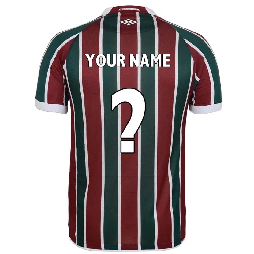 Danxen Børn Dit Navn #0 Hvid Grøn Maroon Hjemmebane Spillertrøjer 2025/26 Trøje T-Shirt