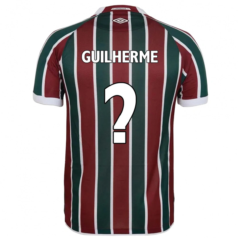 Danxen Børn Luiz Guilherme #0 Hvid Grøn Maroon Hjemmebane Spillertrøjer 2025/26 Trøje T-Shirt