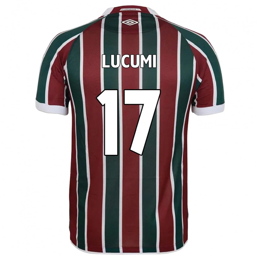 Danxen Børn Jan Lucumi #17 Hvid Grøn Maroon Hjemmebane Spillertrøjer 2025/26 Trøje T-Shirt