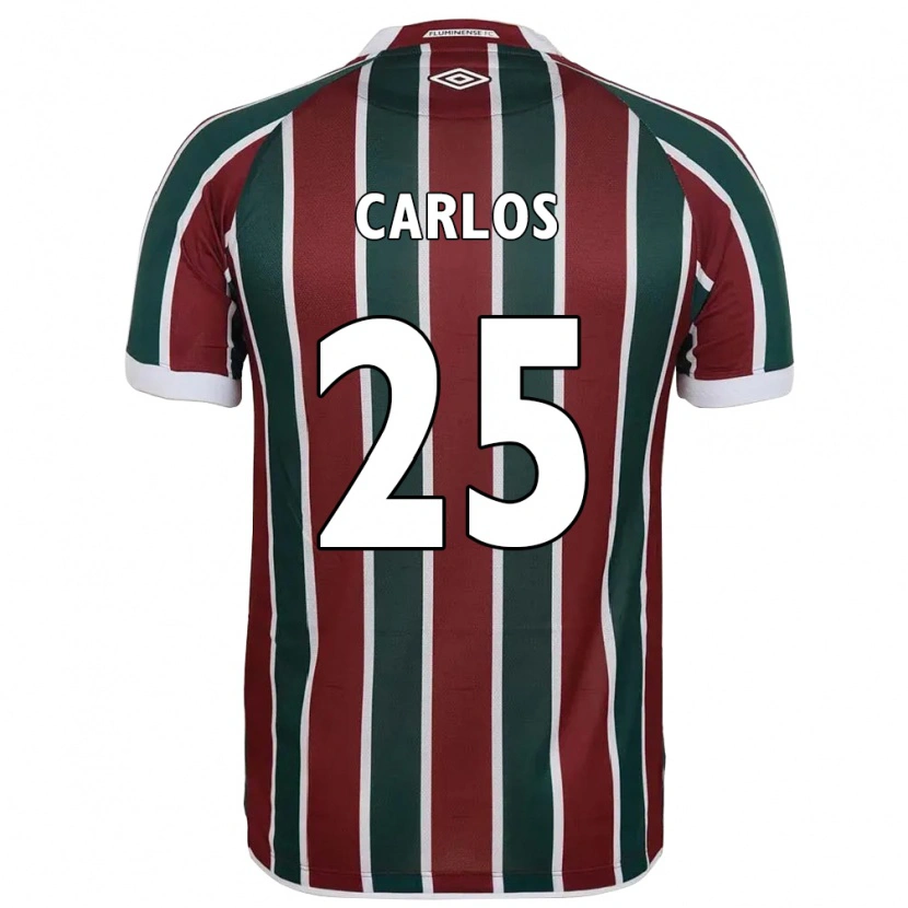 Danxen Børn Antônio Carlos #25 Hvid Grøn Maroon Hjemmebane Spillertrøjer 2025/26 Trøje T-Shirt