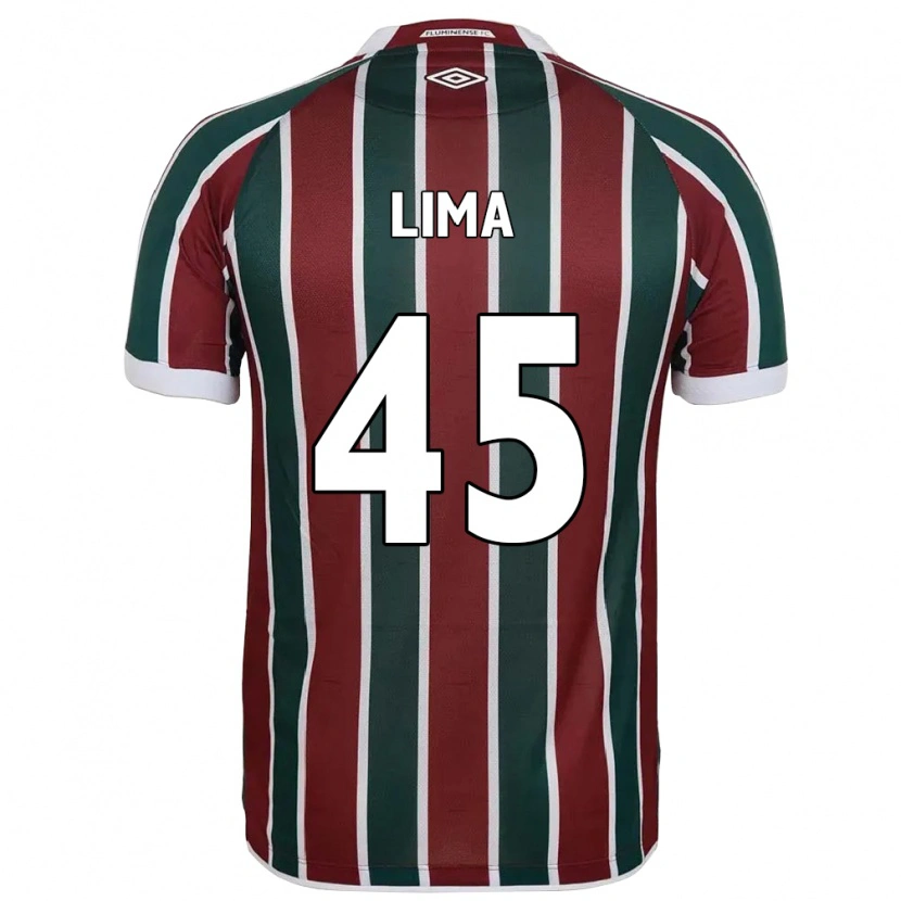 Danxen Børn Lima #45 Hvid Grøn Maroon Hjemmebane Spillertrøjer 2025/26 Trøje T-Shirt