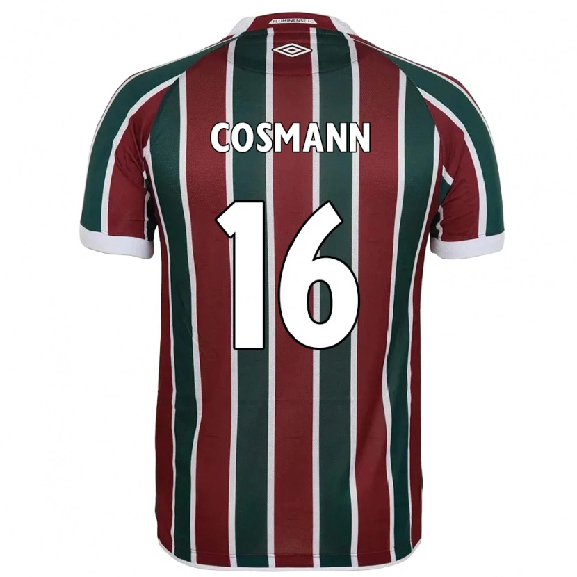 Danxen Børn Yasmin Cosmann #16 Hvid Grøn Maroon Hjemmebane Spillertrøjer 2025/26 Trøje T-Shirt