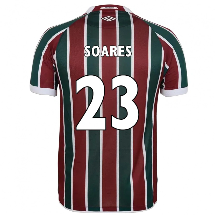 Danxen Børn Dani Soares #23 Hvid Grøn Maroon Hjemmebane Spillertrøjer 2025/26 Trøje T-Shirt