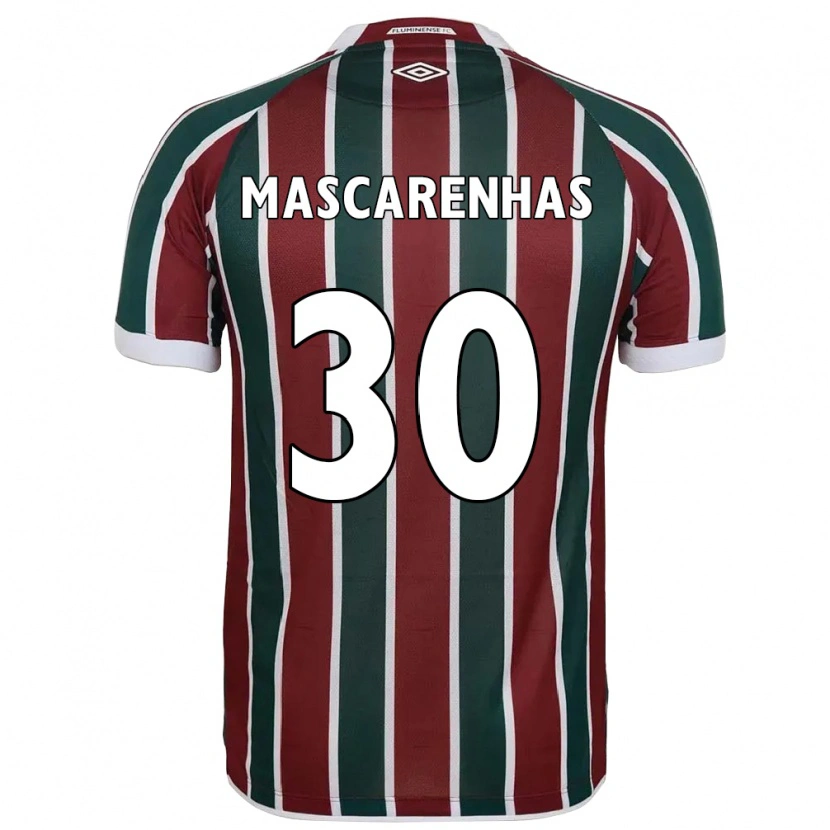 Danxen Børn Matheus Mascarenhas #30 Hvid Grøn Maroon Hjemmebane Spillertrøjer 2025/26 Trøje T-Shirt