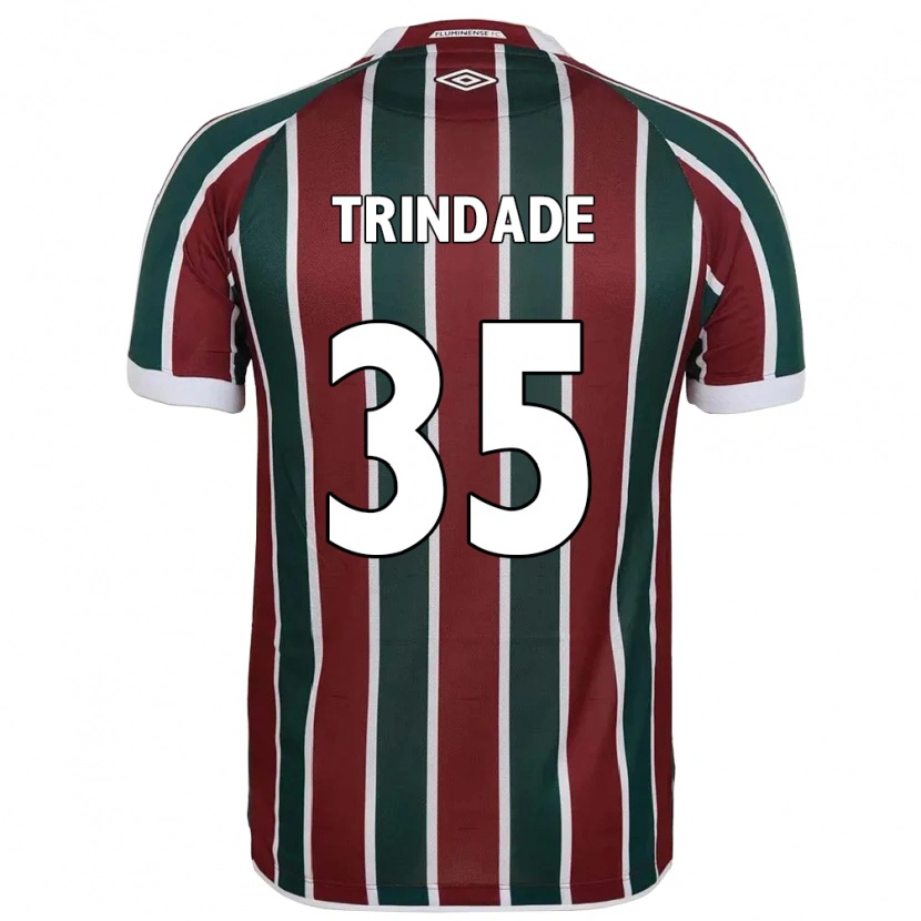 Danxen Børn Andre Trindade #35 Hvid Grøn Maroon Hjemmebane Spillertrøjer 2025/26 Trøje T-Shirt