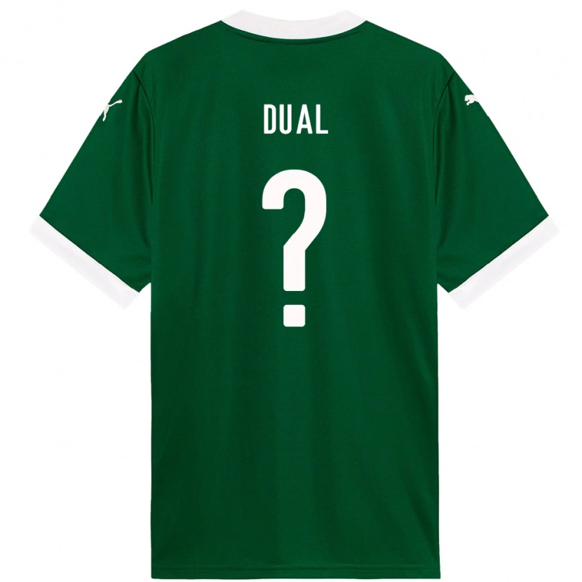Danxen Børn Wesley Dual #0 Hvid Grøn Hjemmebane Spillertrøjer 2025/26 Trøje T-Shirt