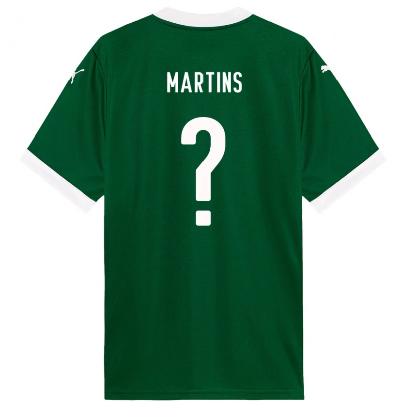 Danxen Børn Alex Martins #0 Hvid Grøn Hjemmebane Spillertrøjer 2025/26 Trøje T-Shirt
