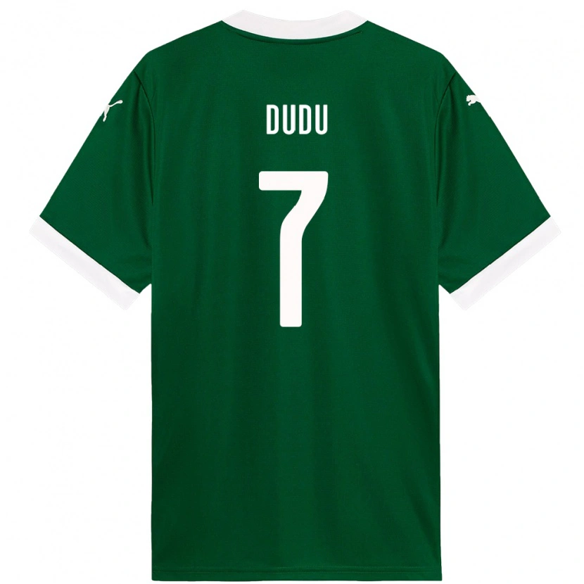 Danxen Børn Dudu #7 Hvid Grøn Hjemmebane Spillertrøjer 2025/26 Trøje T-Shirt