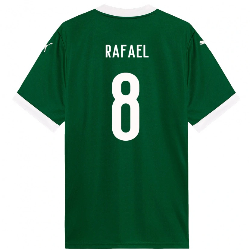 Danxen Børn Zé Rafael #8 Hvid Grøn Hjemmebane Spillertrøjer 2025/26 Trøje T-Shirt