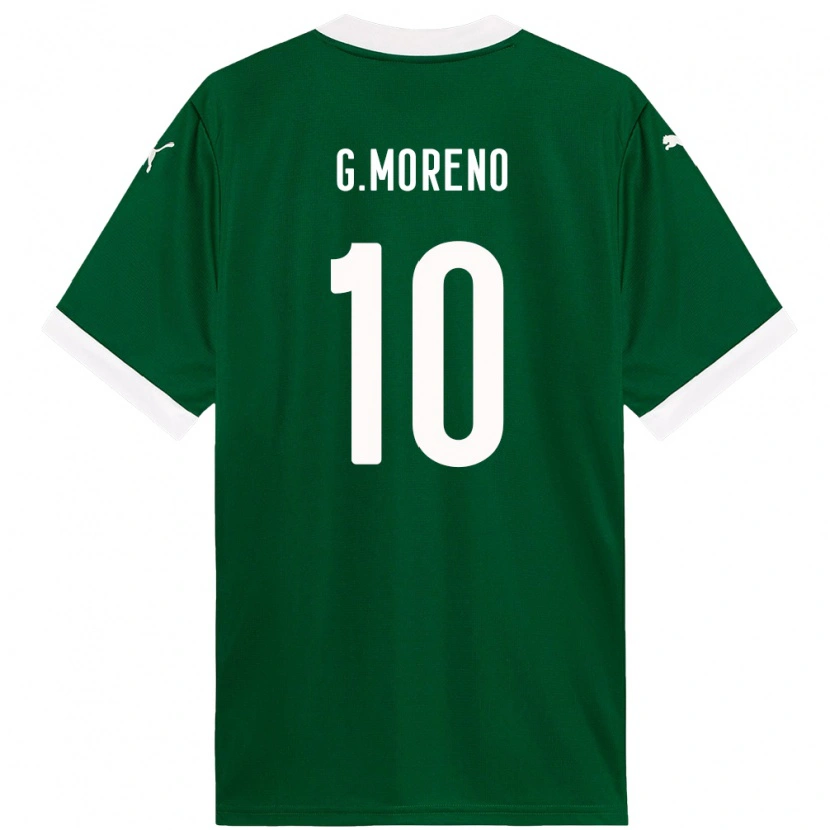 Danxen Børn Gerardo Moreno #10 Hvid Grøn Hjemmebane Spillertrøjer 2025/26 Trøje T-Shirt