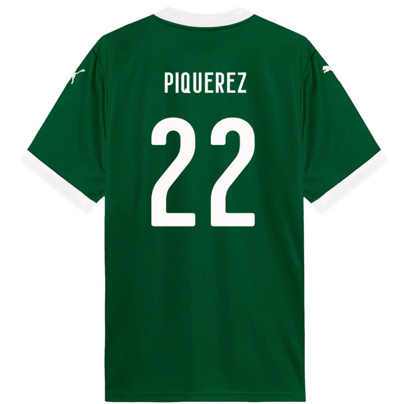 Danxen Børn Joaquín Piquerez #22 Hvid Grøn Hjemmebane Spillertrøjer 2025/26 Trøje T-Shirt
