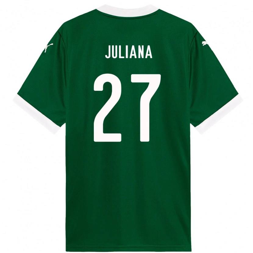 Danxen Børn Juliana #27 Hvid Grøn Hjemmebane Spillertrøjer 2025/26 Trøje T-Shirt