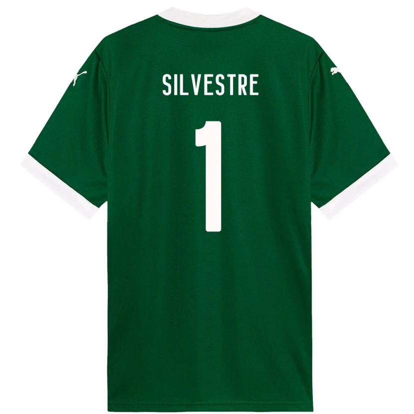 Danxen Børn Vinicius Silvestre #1 Hvid Grøn Hjemmebane Spillertrøjer 2025/26 Trøje T-Shirt
