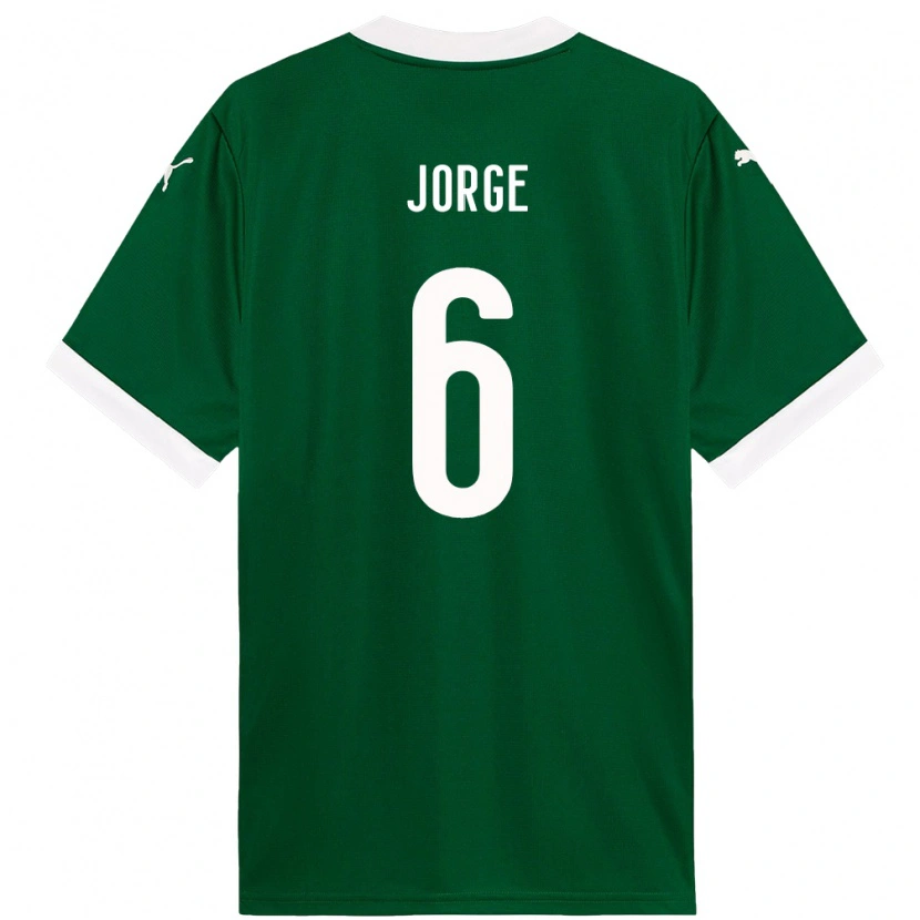 Danxen Børn Jorge #6 Hvid Grøn Hjemmebane Spillertrøjer 2025/26 Trøje T-Shirt