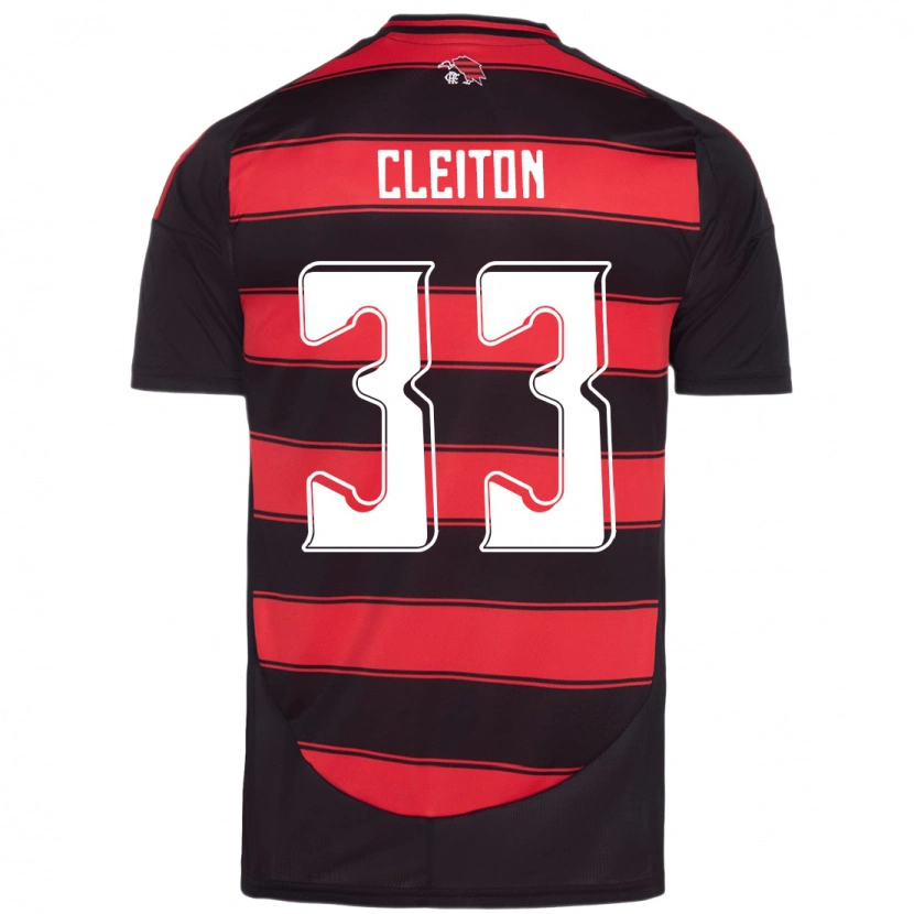 Danxen Børn Cleiton #33 Hvid Rød Hjemmebane Spillertrøjer 2025/26 Trøje T-Shirt
